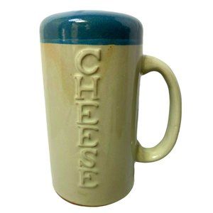 Ceramic Cheese Dispenser 6" Tall Parmesan Country Pottery Pasta Italian Cook